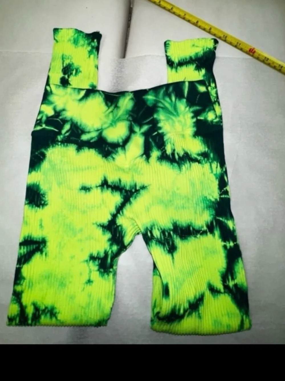 Bombshell sportswear Leggings size XS/S seamless ribbed tie dye - Picture 4 of 9